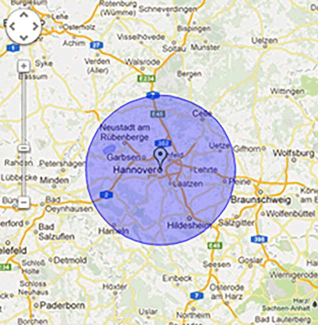 Einsatzorte Schlüsseldienst Hannover und Region