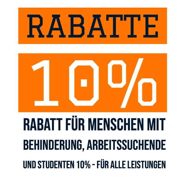 Studenten, Erwerbslosen, Behinderten Rabatte 1 Schlüsseldienst Hannover Info August